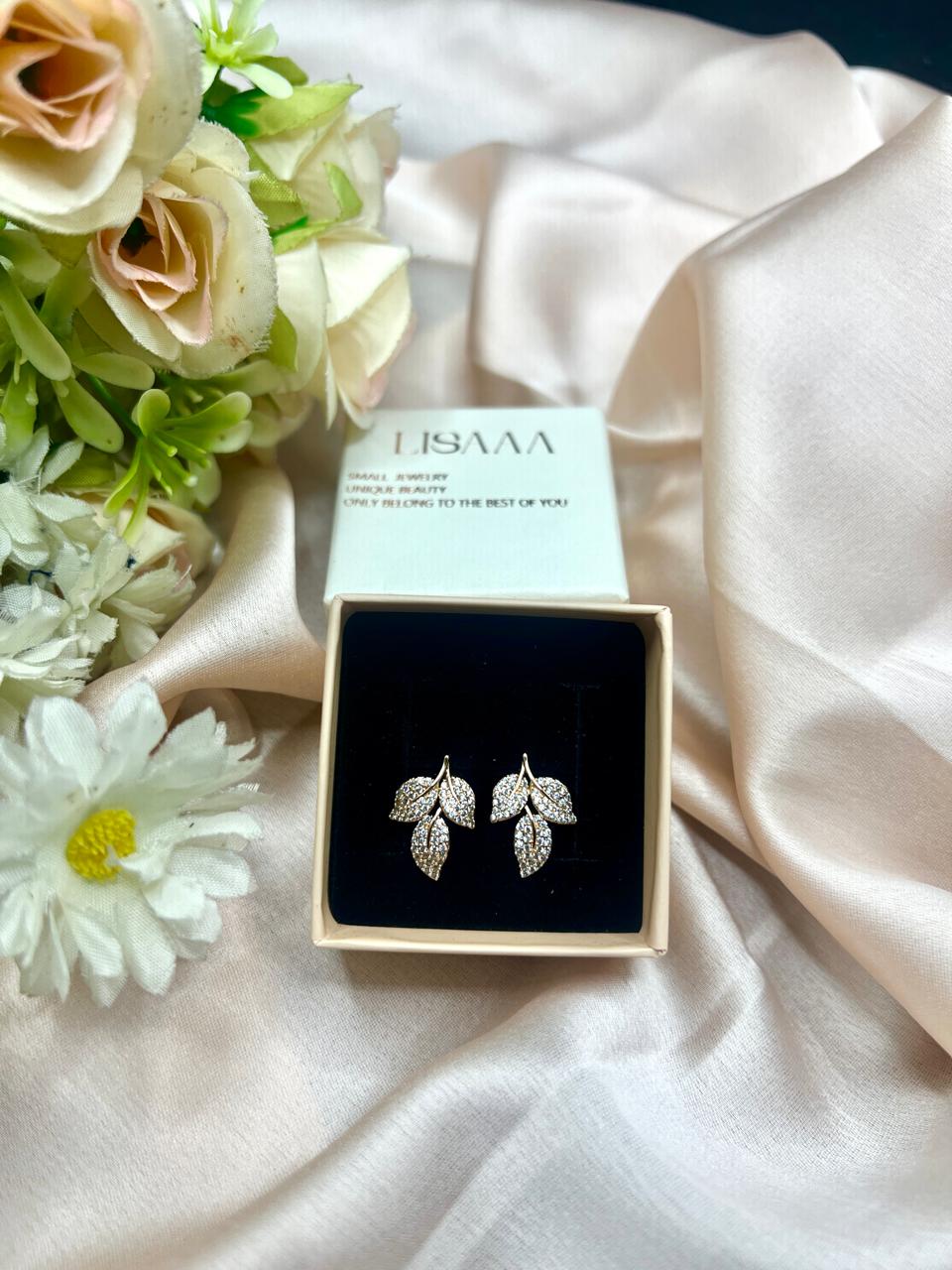 ENCHANTED LEAF STUDS