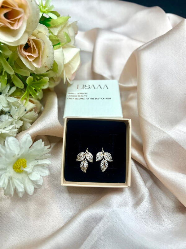 ENCHANTED LEAF STUDS